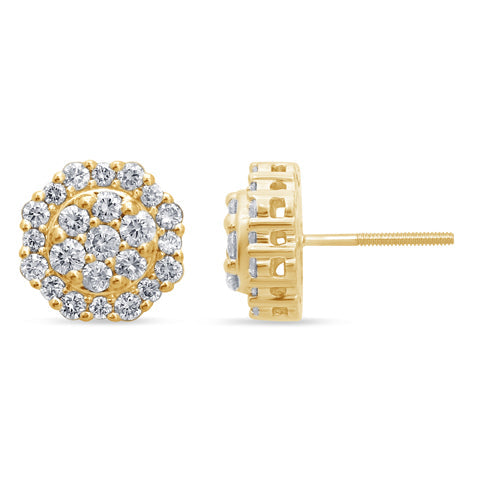 10K 0.96-1.06CT DIAMOND EARRINGS