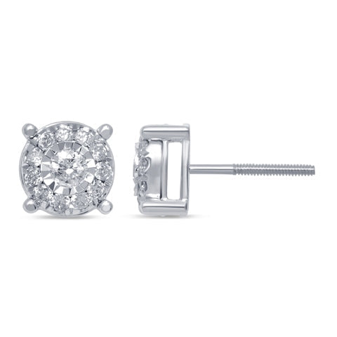 10K 0.46-0.53CT DIAMOND EARRING