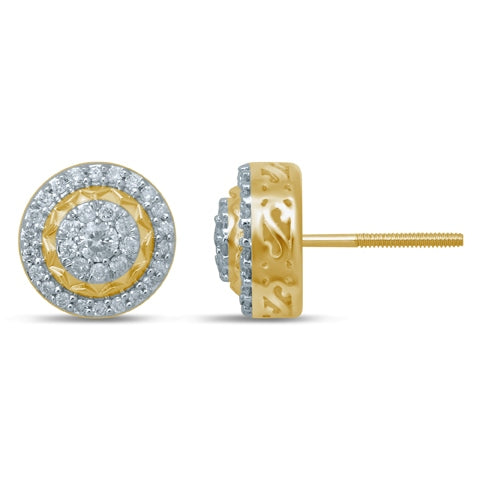 10K 0.52-0.54CT DIAMOND EARRINGS