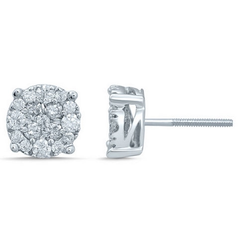 10KT 0.71 -0.80CT DIAMOND EARRINGS