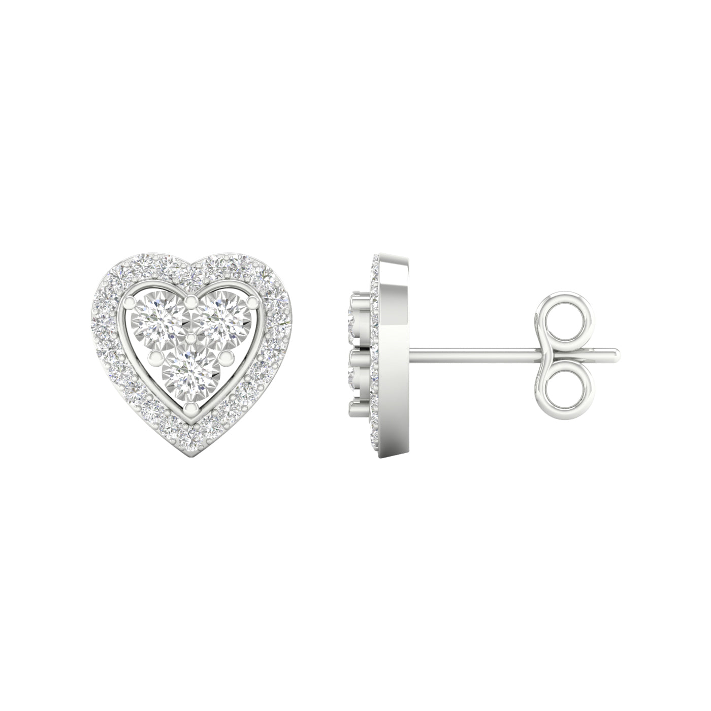 10KT 0.16CT DIAMOND EARRINGS
