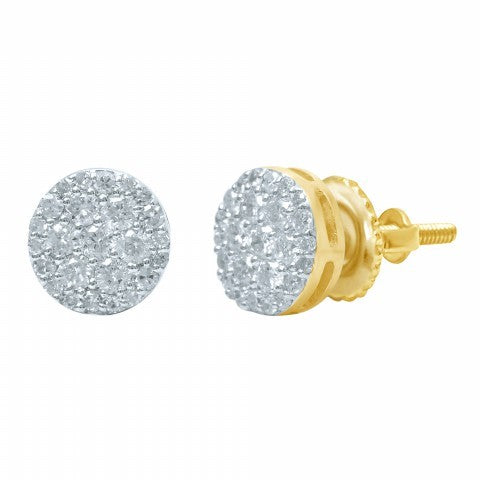10KT 0.46- 0.55 CT DIAMOND EARRINGS