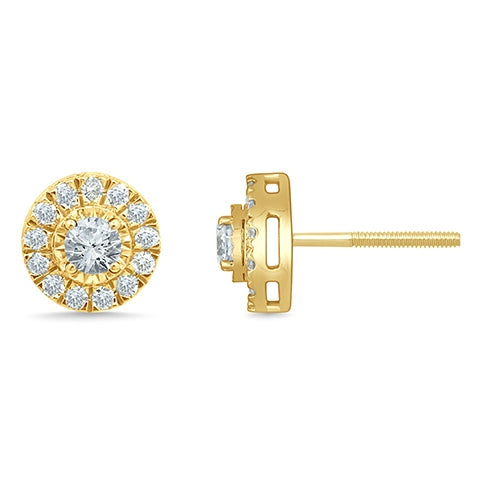10K 0.63-0.66CT DIAMOND EARRINGS