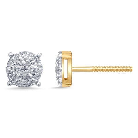10K 0.24- 0.26CT DIAMOND EARRING