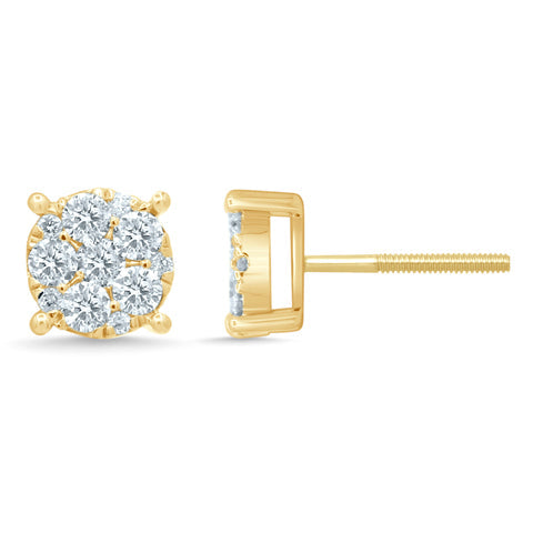 10K 0.72-0.78CT DIAMOND EARRING