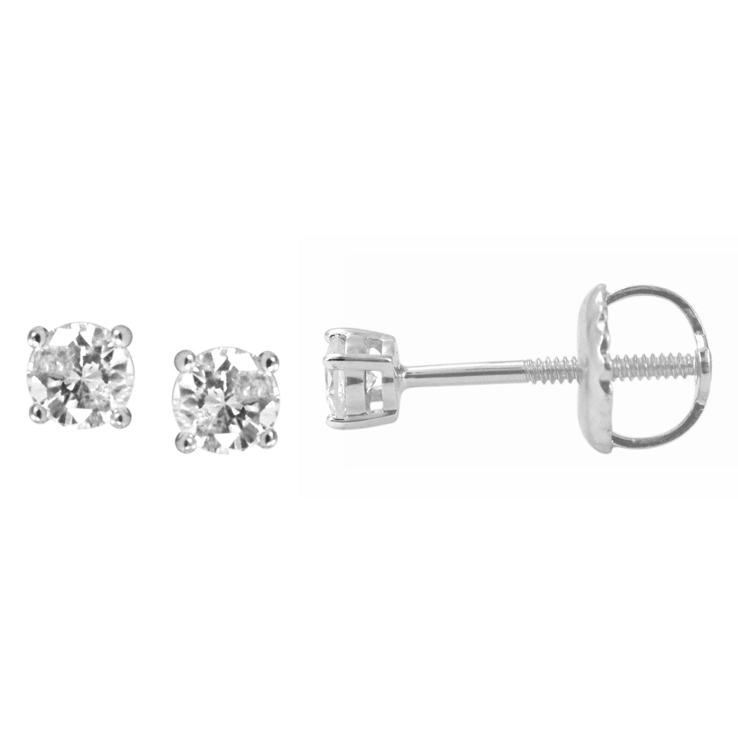 10K 0.14-0.16 CT DIAMOND EARRINGS