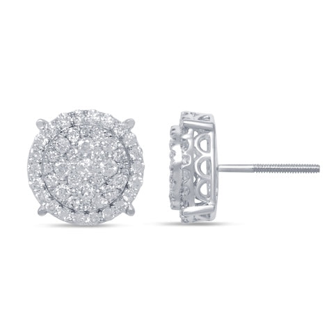 10K 0.98-1.06CT DIAMOND EARRINGS
