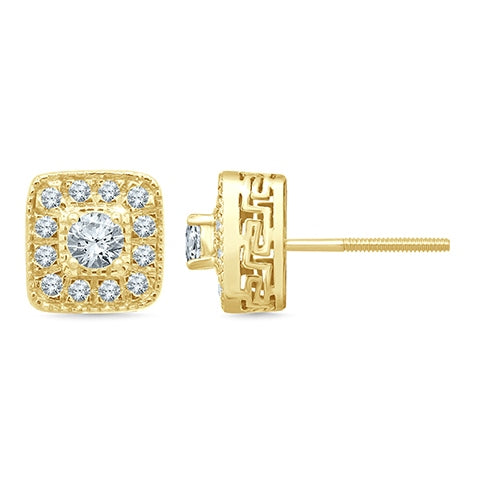 10K 0.62-0.64 CT DIAMOND EARRINGS