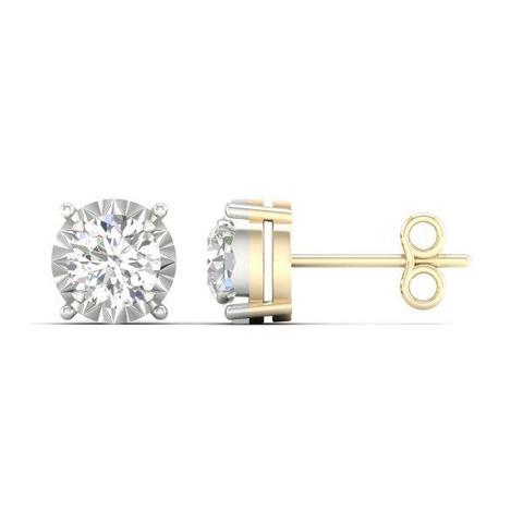 10KT 0.15CT DIAMOND EARRINGS