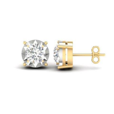 10KT 0.22-0.28CT DIAMOND EARRINGS
