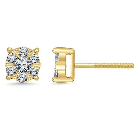 10K 0.50-0.54CT DIAMOND EARRINGS
