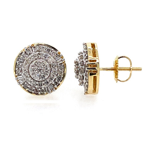 10K 0.72CT DIAMOND EARRINGS