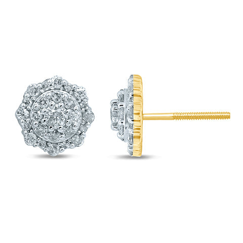 10K 0.75-0.78CT DIAMOND EARRINGS
