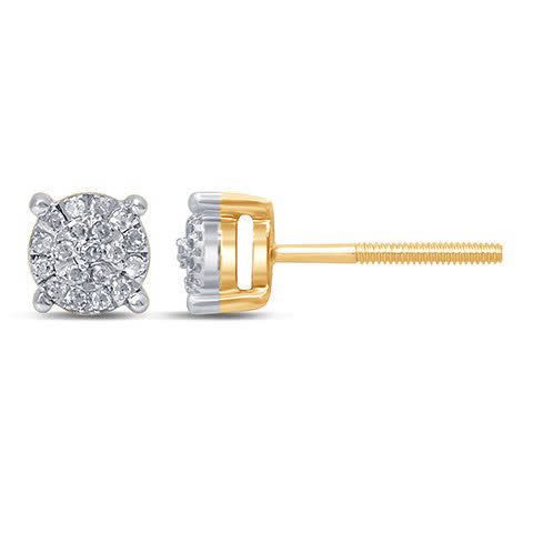 10K 0.16CT DIAMOND EARRING