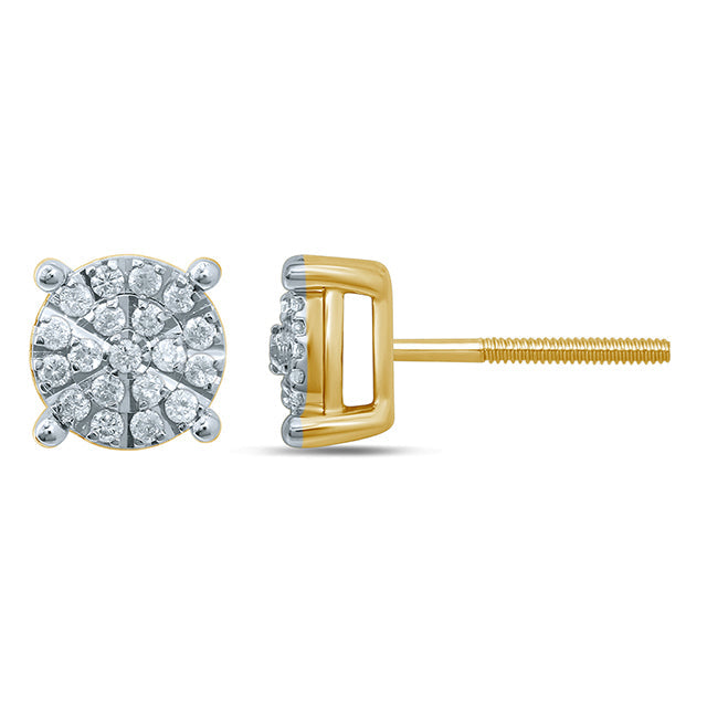 10K 0.23-0.27CT DIAMOND EARRING