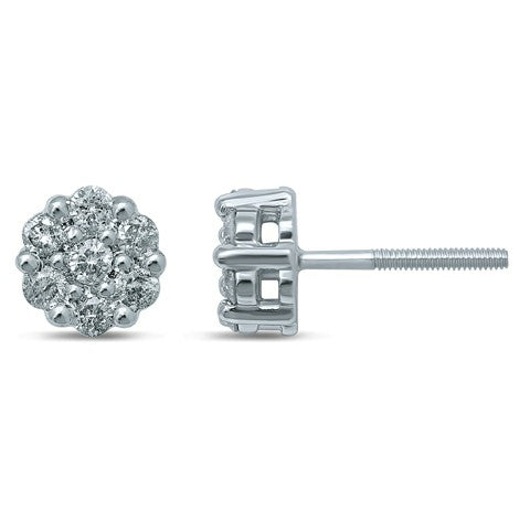 10KT 0.24-0.28CT DIAMOND EARRINGS