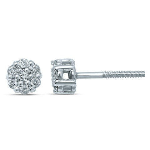 10KT 0.14-0.16CT DIAMOND EARRINGS