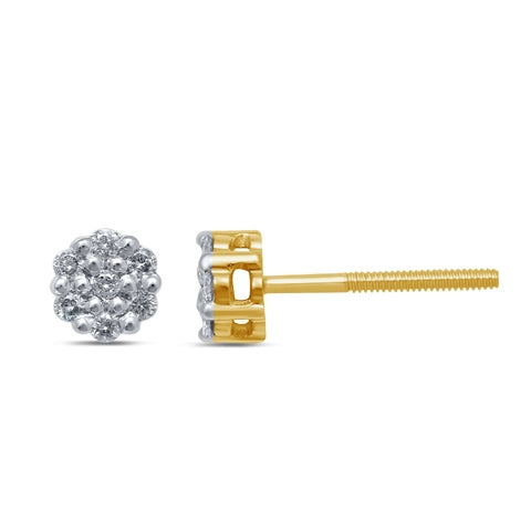 10KT 0.10-0.12CT DIAMOND EARRINGS