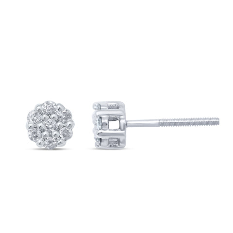 10KT 0.10-0.13CT DIAMOND EARRINGS