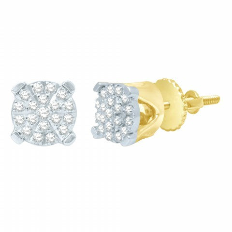 10K 0.16CT DIAMOND EARRING