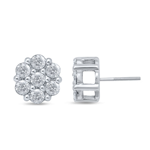10KT 1.99-2.14CT DIAMOND EARRINGS