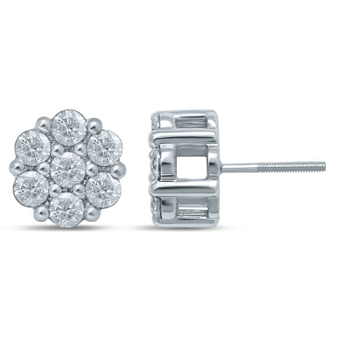 10KT 2.01-2.10CT DIAMOND EARRINGS