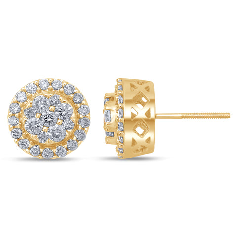 10K 0.96-1.08CT DIAMOND EARRINGS