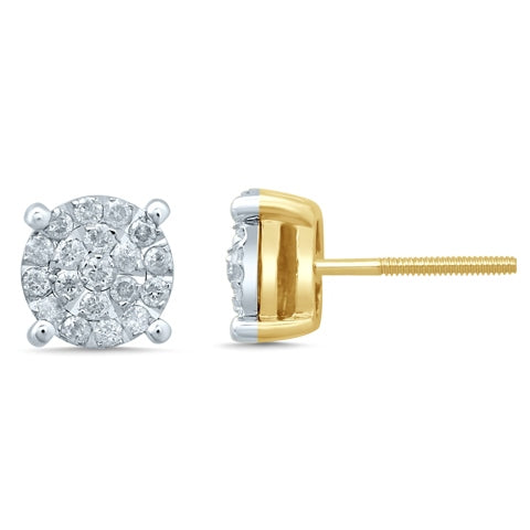 10K 0.46-0.54CT Diamond Earring