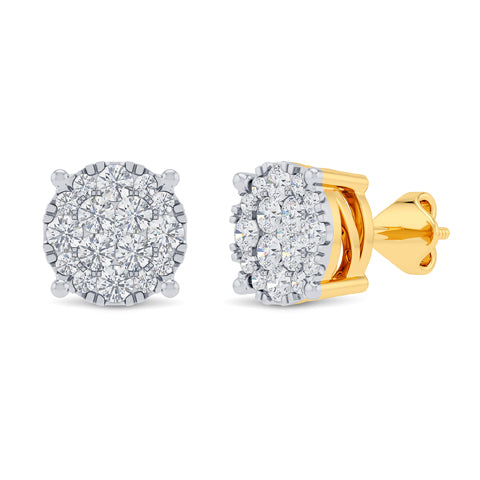 10K 0.48-0.54CT DIAMOND EARRINGS