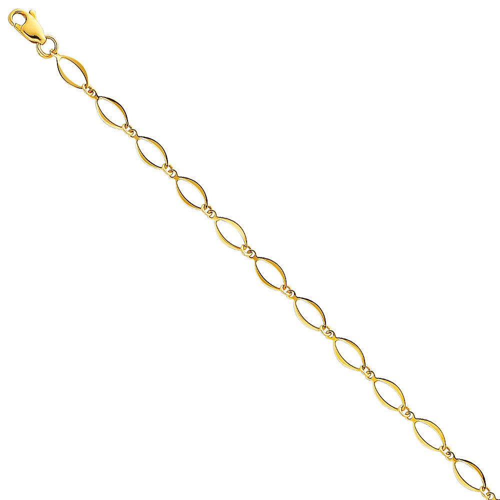14KT REAL GOLD BRACELET FOR WOMEN
