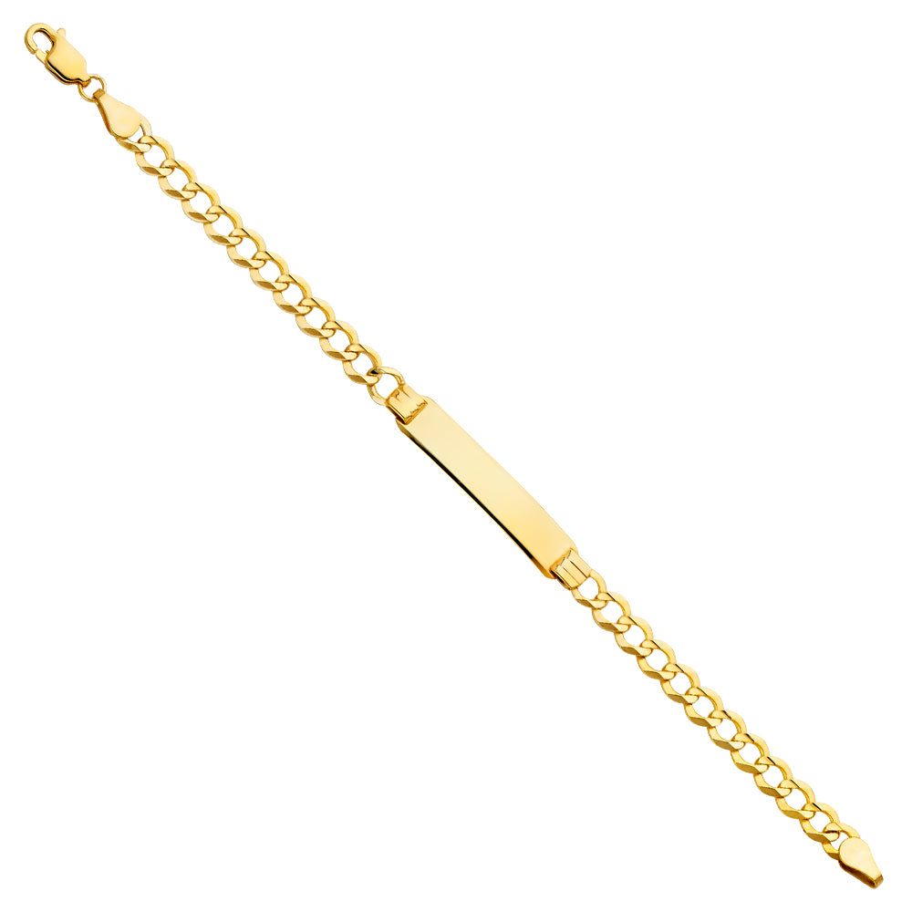 14KT BABY ID BRACELET CUBAN LINK
