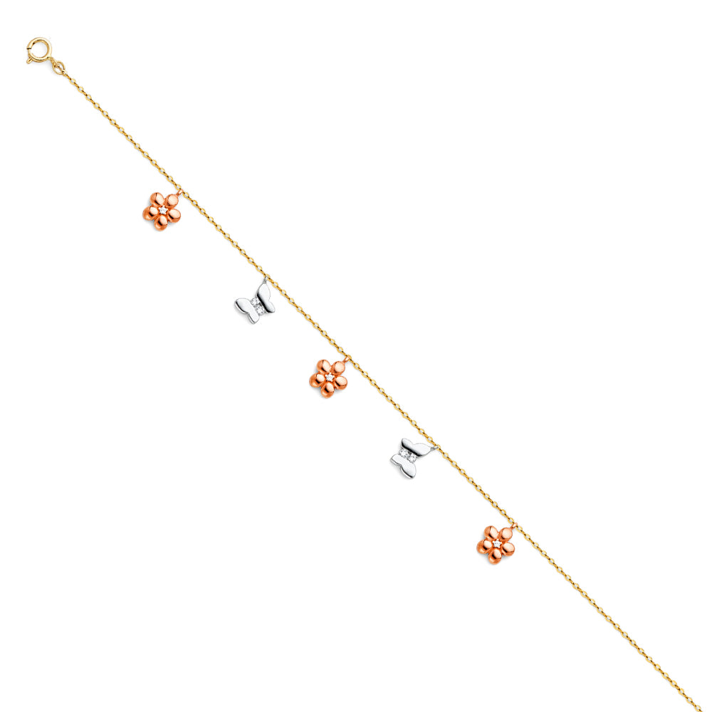 14KT REAL GOLD BRACELET FOR WOMEN
