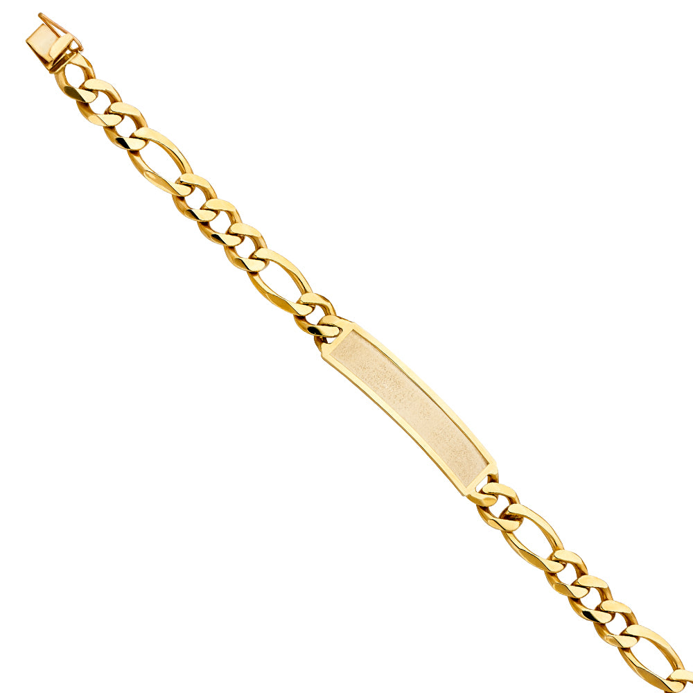 14KT REAL GOLD MEN ID BRACELET