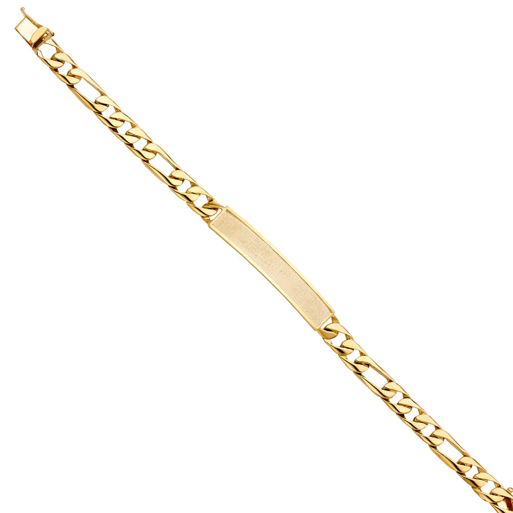 14KT REAL GOLD MEN ID BRACELET
