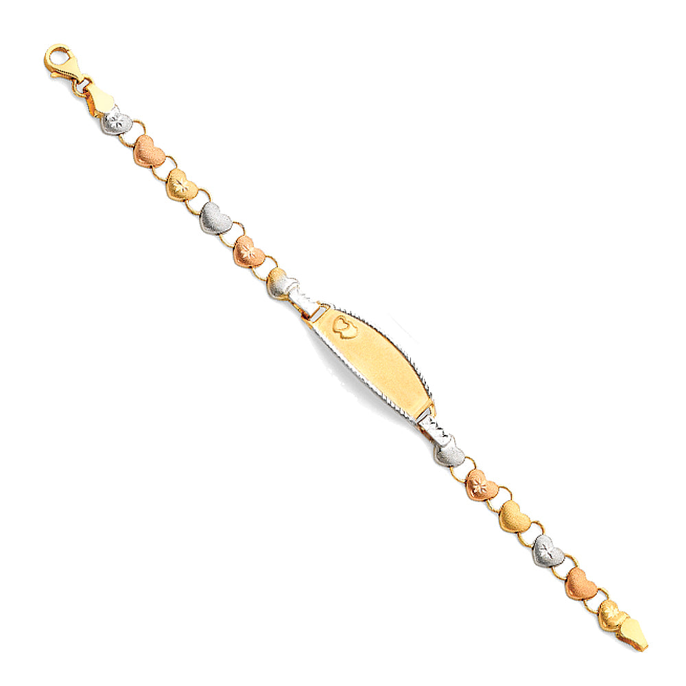 14KT REAL GOLD BABY ID BRACELET