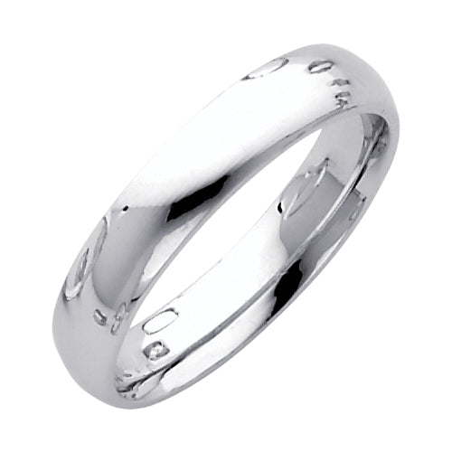 14KT REAL GOLD PLAIN WEDDING BAND 4MM