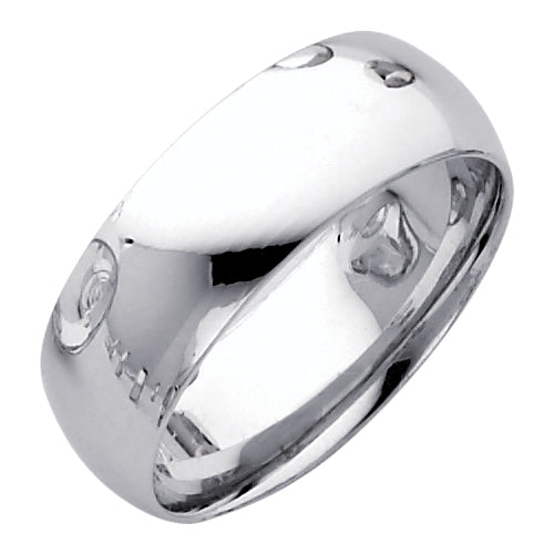 14KT REAL GOLD PLAIN WEDDING BAND 7MM