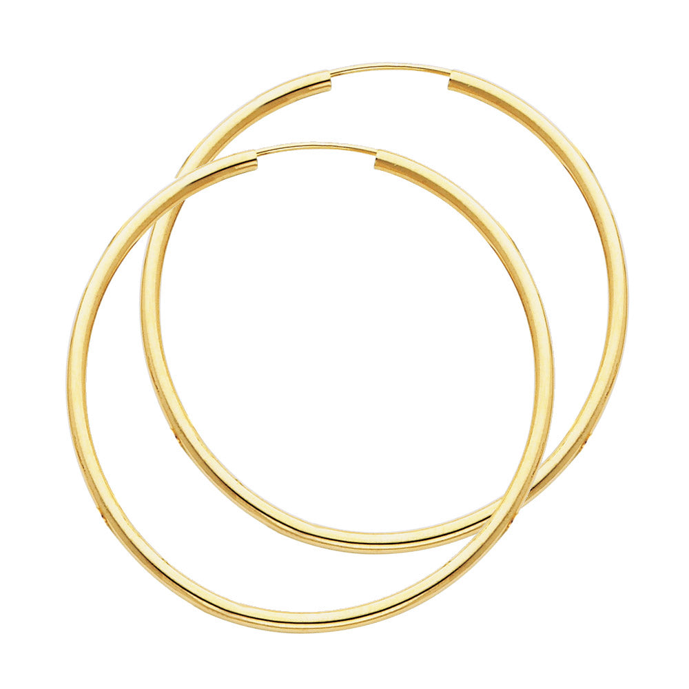 14KT REAL GOLD HOOP EARRING FOR WOMEN