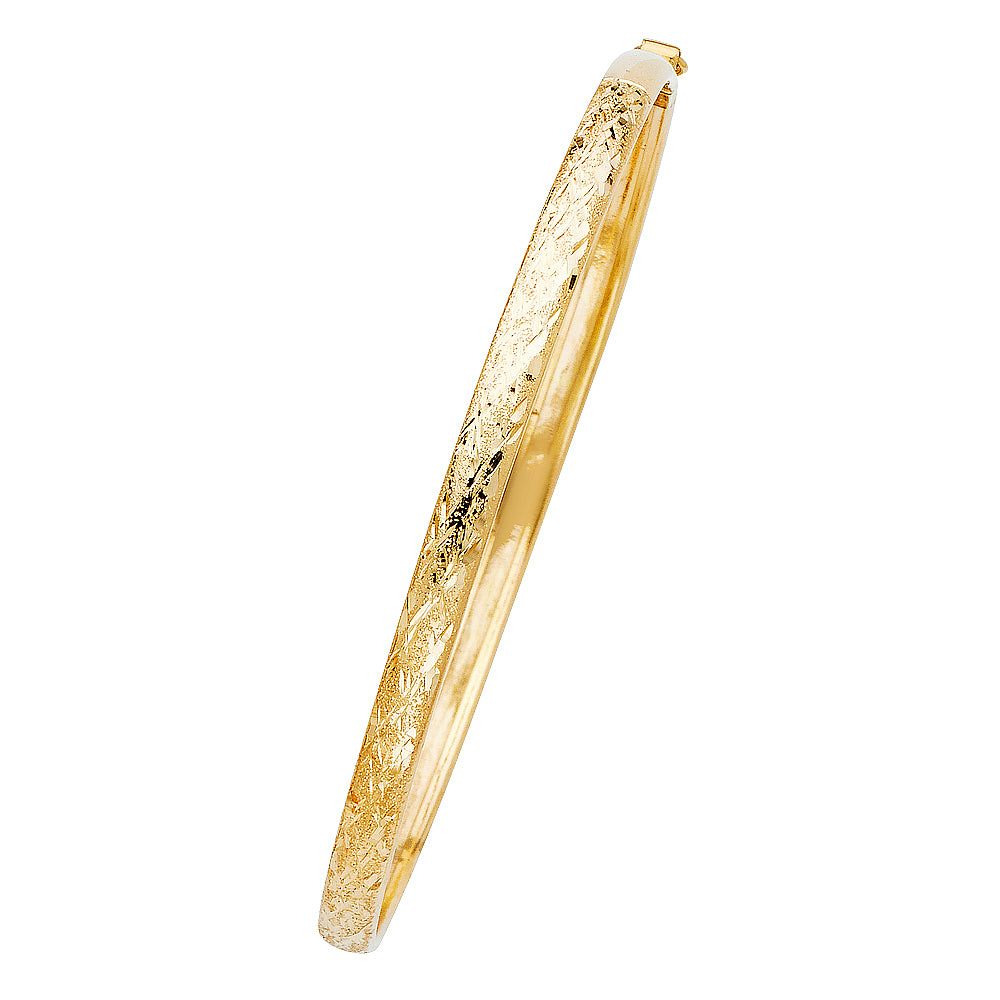 14KT REAL GOLD FLEXIBLE BANGLE FOR WOMEN