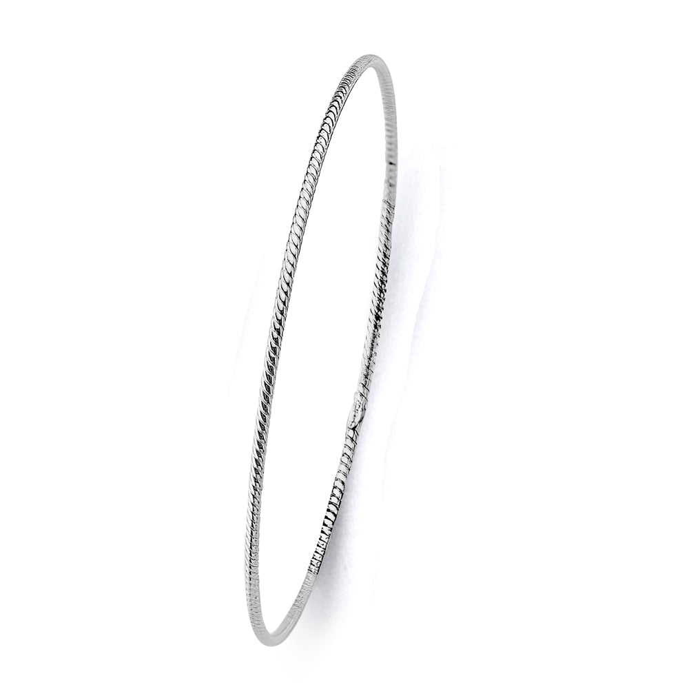 14KT REAL GOLD SOLID BANGLE FOR WOMEN