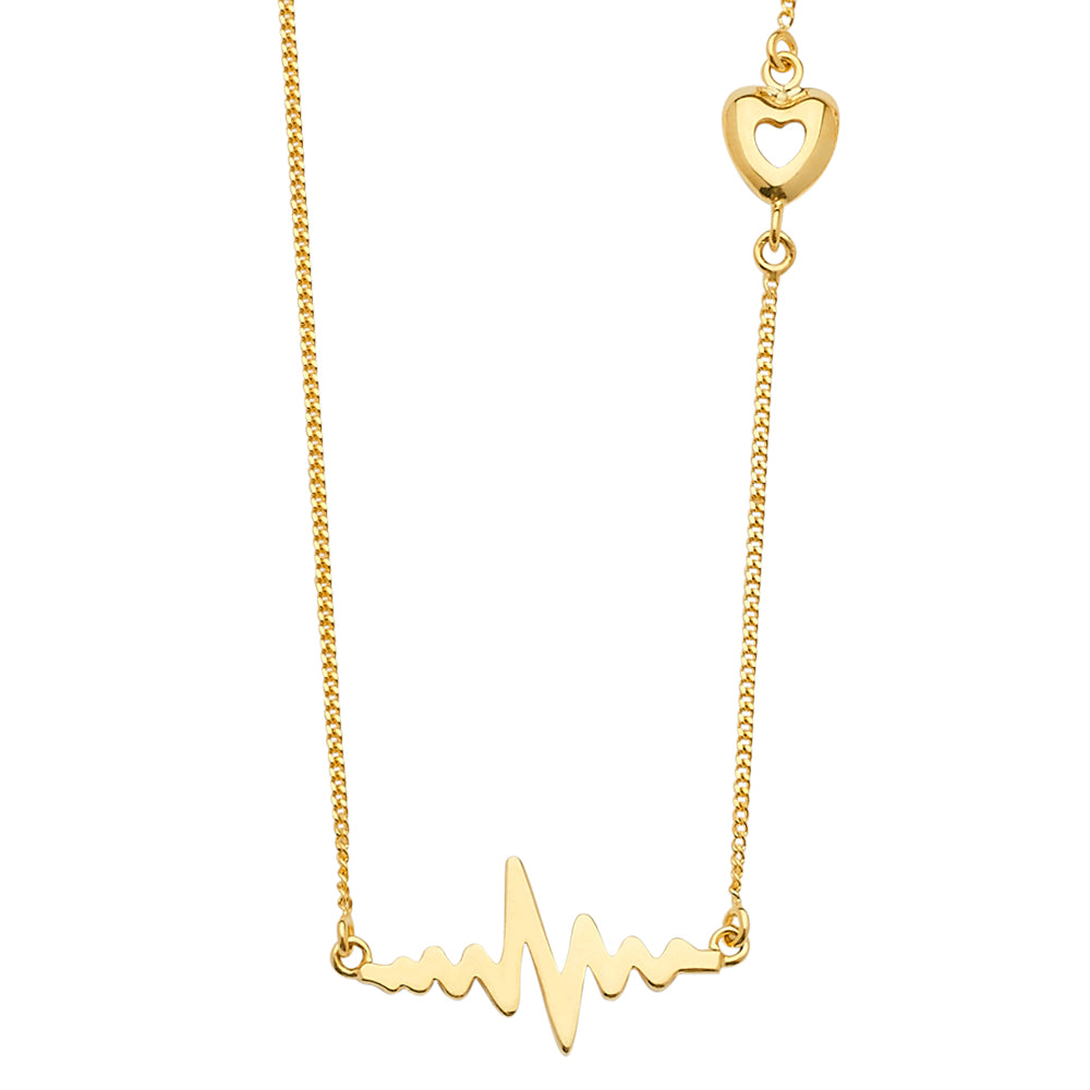 14KT REAL GOLD FANCY NECKLACE FOR WOMEN