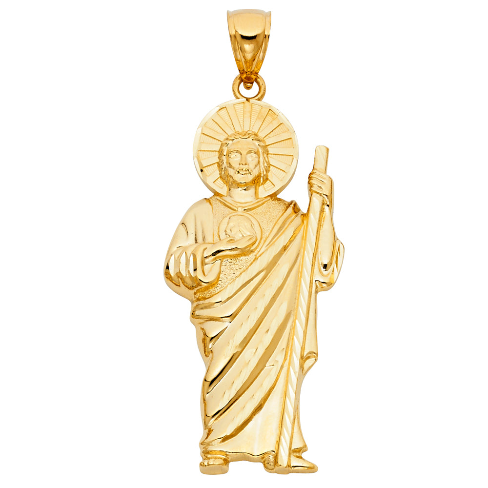 14KT REAL GOLD SAINT JUDE THADDEUS PENDANT