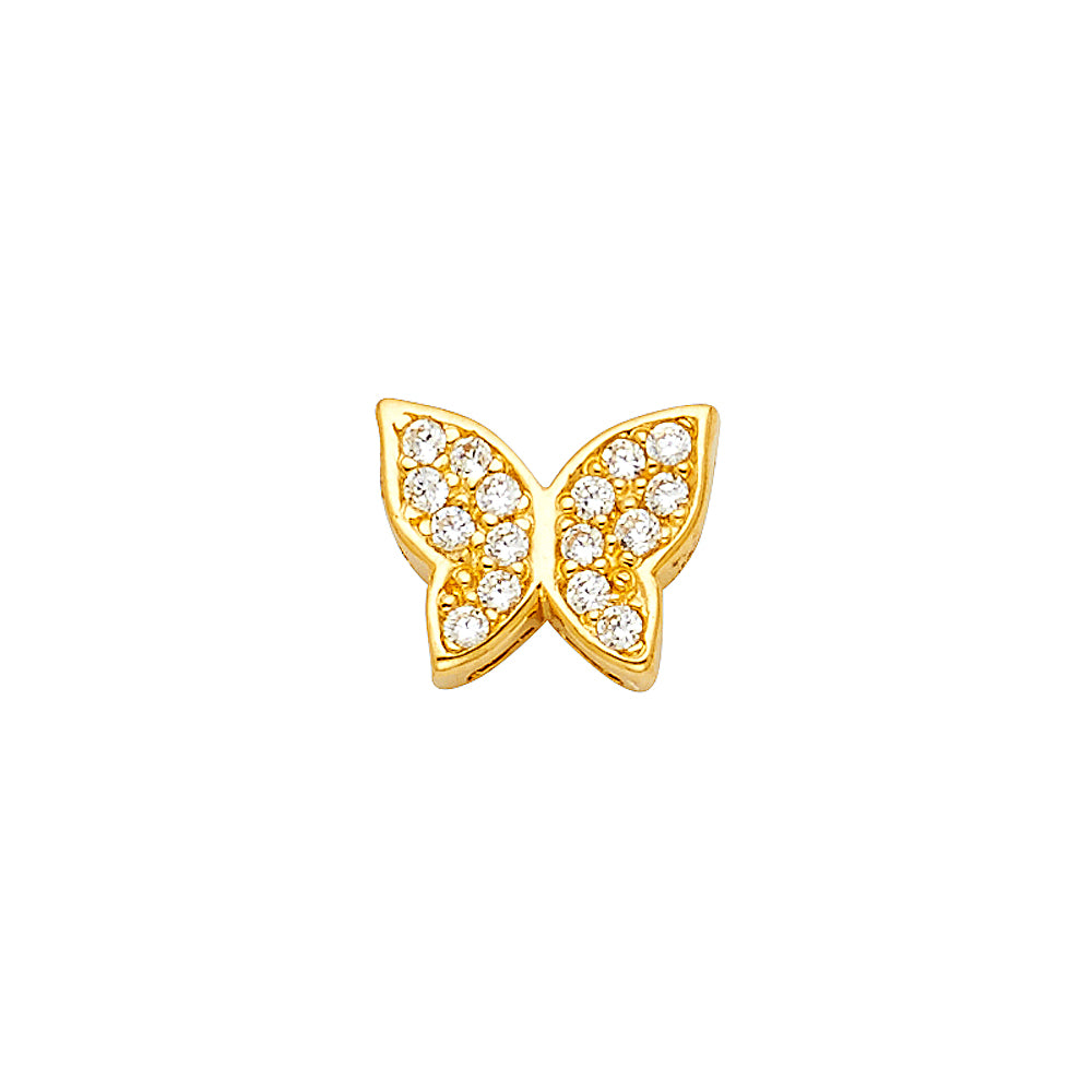 14KT REAL GOLD BUTTERFLY PENDANT