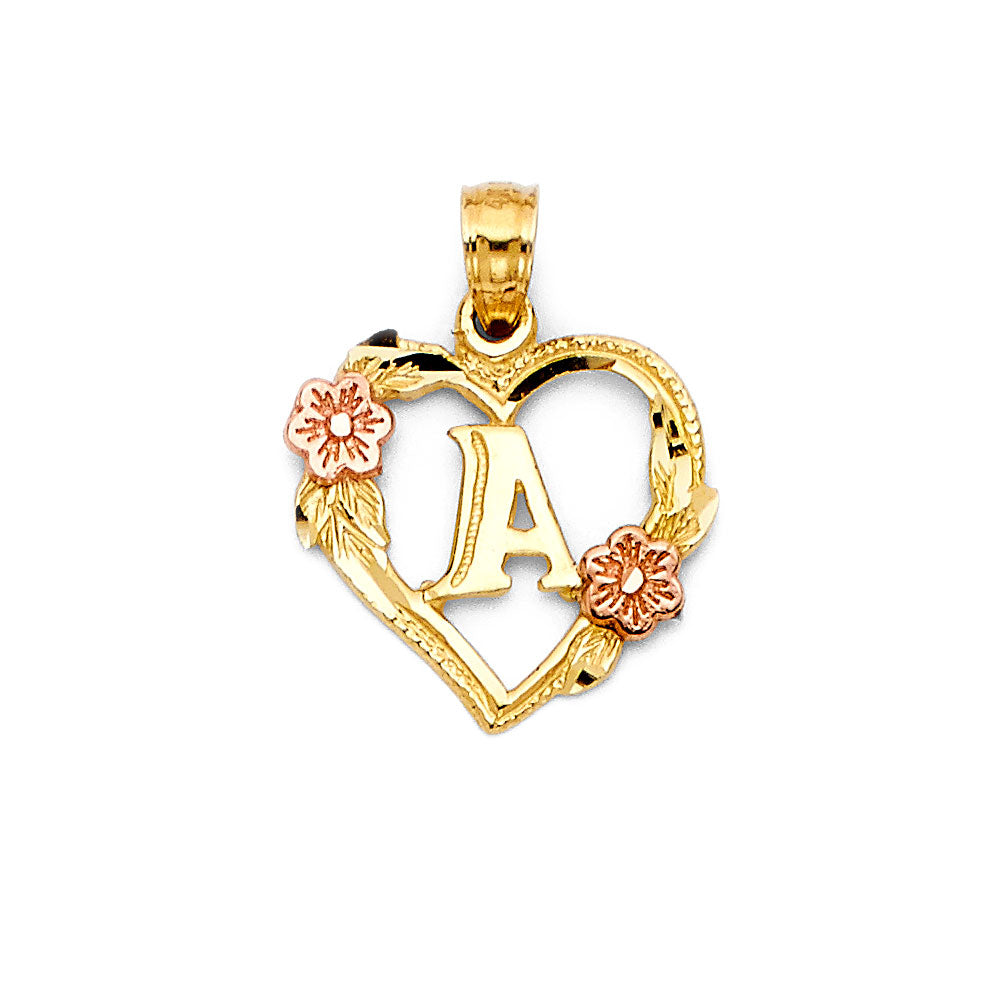 14KT REAL GOLD LETTER PENDANT FOR LADY