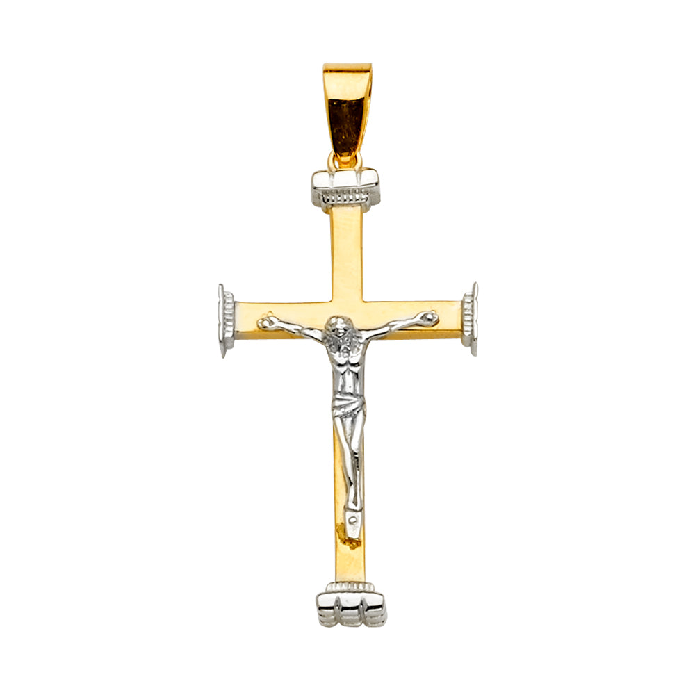 14KT REAL GOLD CRUCIFIX PENDANT FOR MEN AND WOMEN