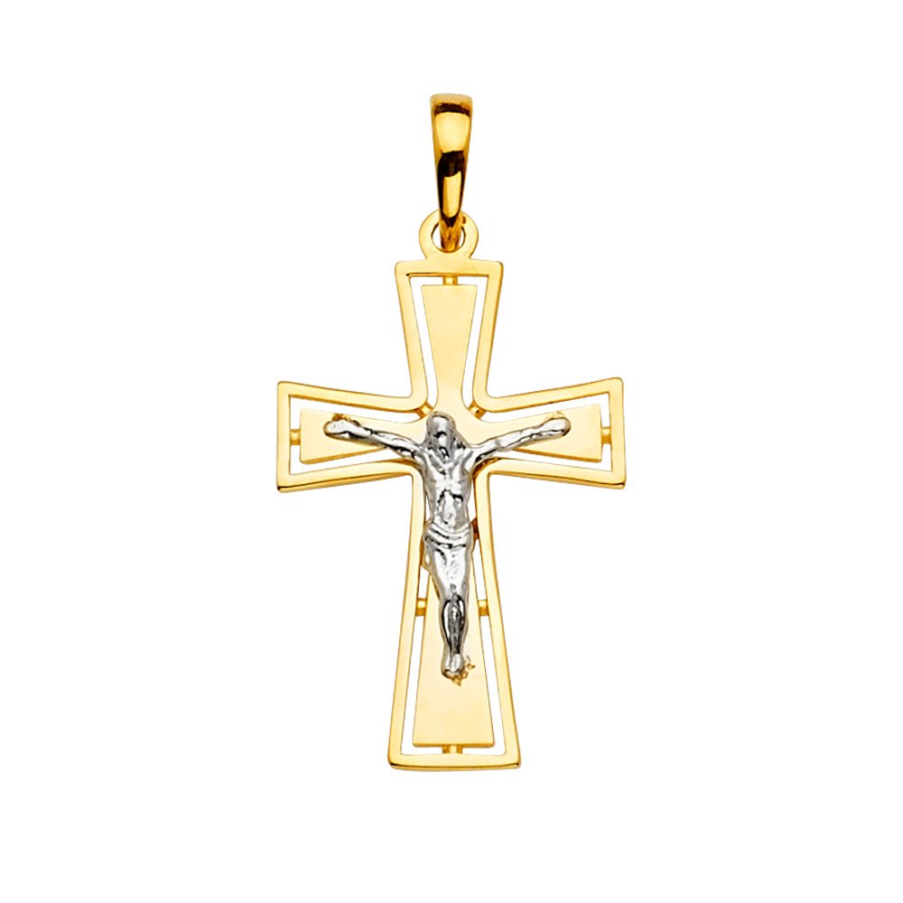 14KT REAL GOLD CRUCIFIX PENDANT