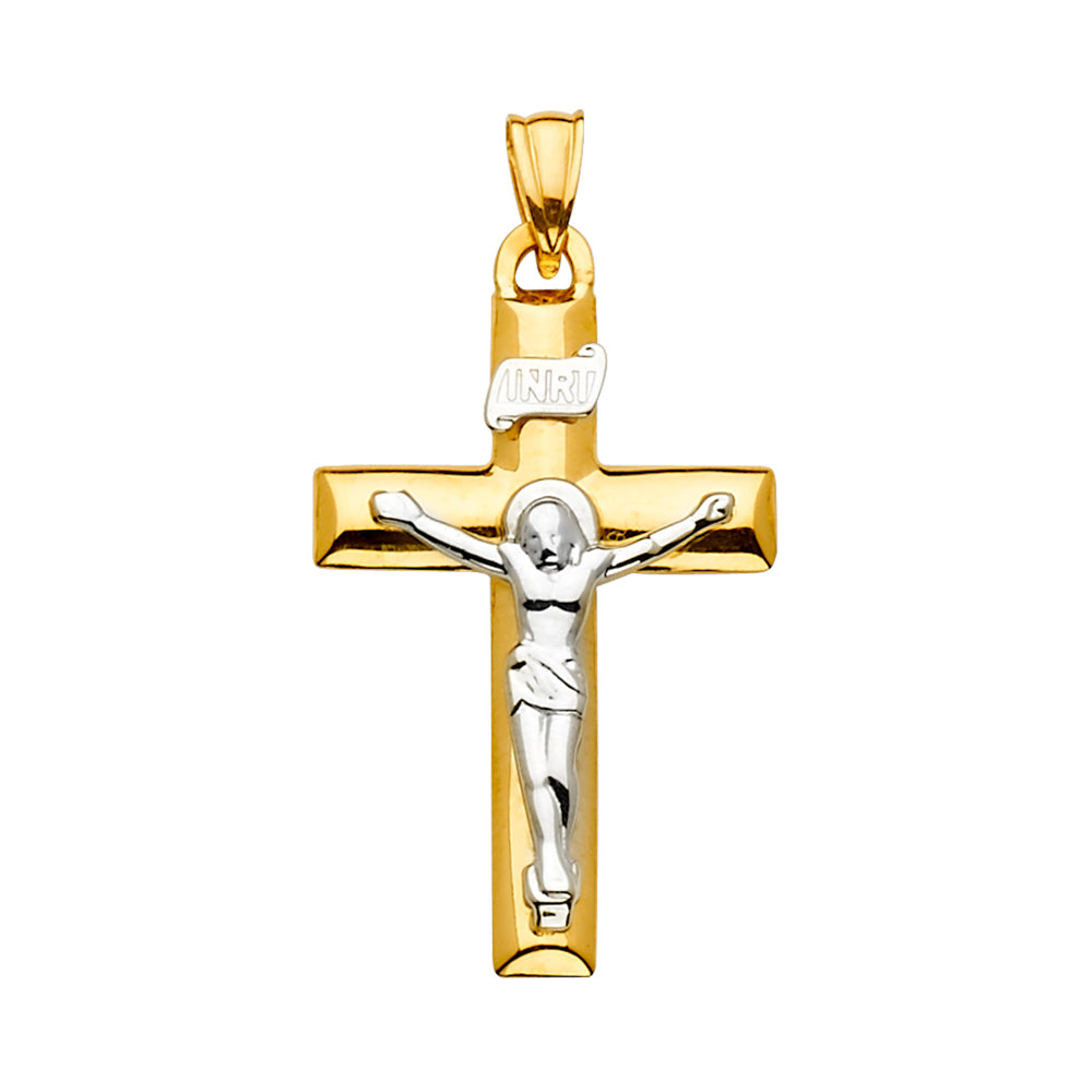 14KT REAL GOLD CRUCIFIX PENDANT