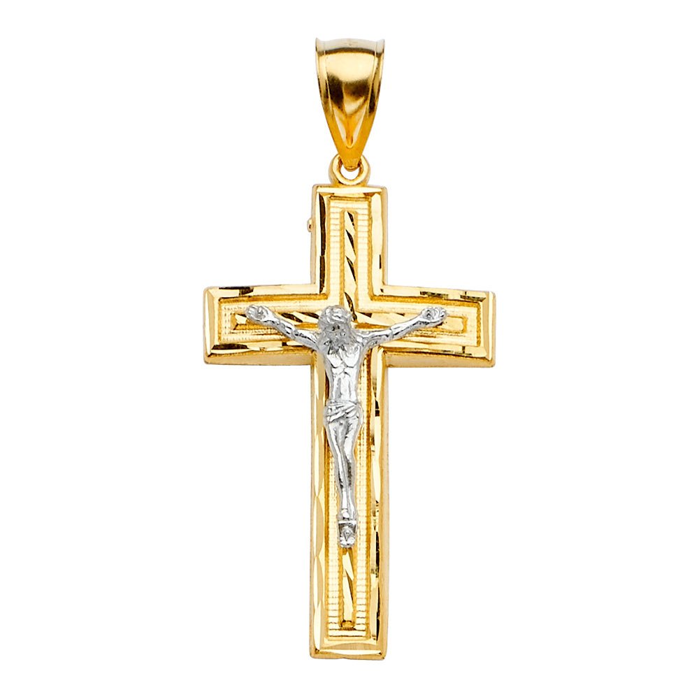 14KT REAL GOLD CRUCIFIX PENDANT