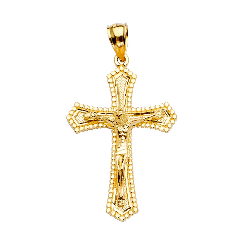 14KT REAL GOLD CRUCIFIX PENDANT