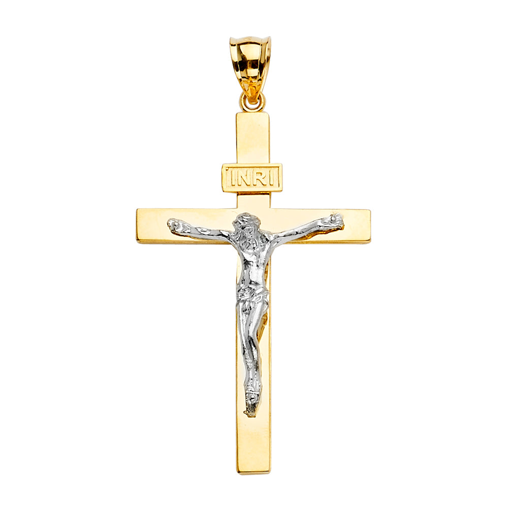 14KT REAL GOLD CRUCIFIX PENDANT